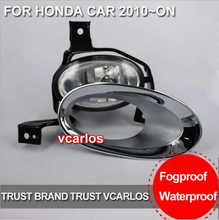 

Hireno Car  Halogen DRL Waterproof ABS 12V Daytime Running Lights for Hodna CRV 2010 Fog lamp 2PCS