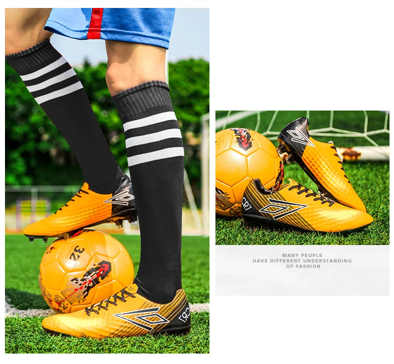 JINBAOKE Для мужчин Обувь для футбола длинные шипы футбольные кроссовки удобные на открытом воздухе спортивная обувь мужской носимых