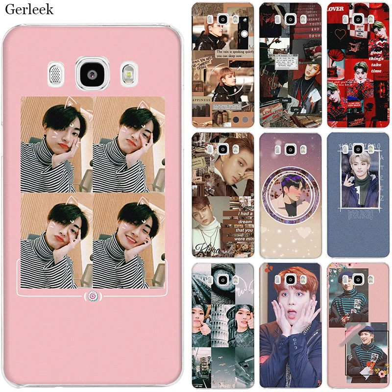 

Mobile Phone Case For Samsung J1 J2 J3 J5 J6 J7 Prime US EU Hard Cover ATEEZ HongJoong Shell Casing