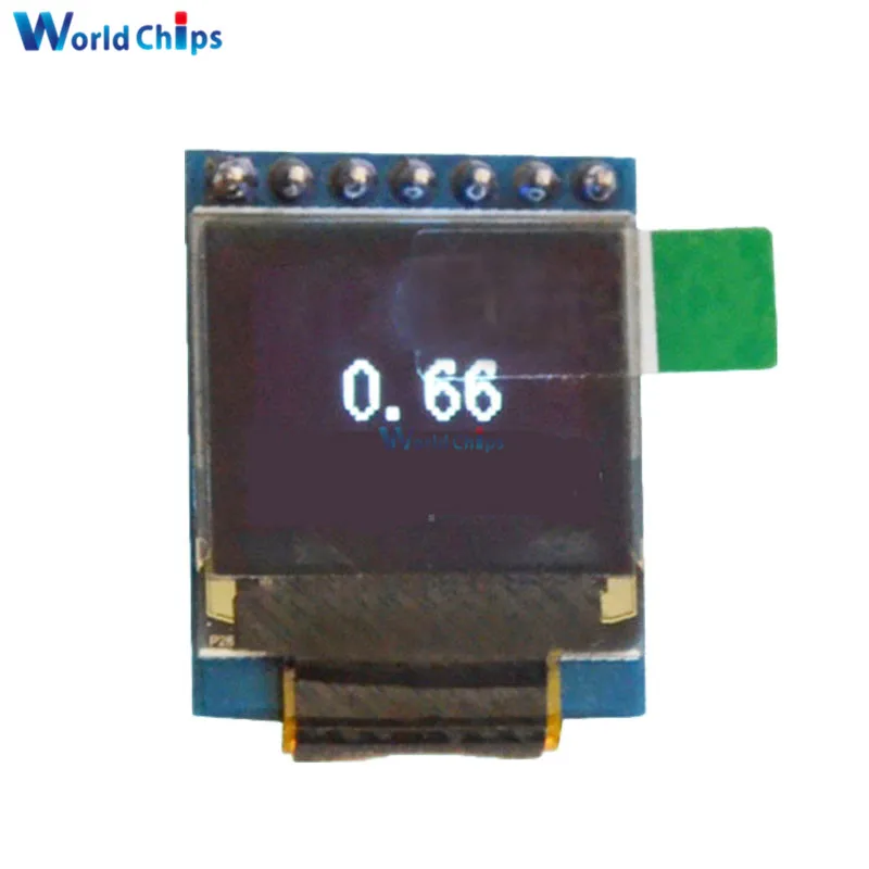 7 контактный OLED дисплей 0 66 дюйма 64x48 экран SPI I2C 3 5 в для Arduino AVR STM32|spi i2c|oled display modulespi