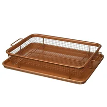 Поднос для закусок микроволновая гриль сковорода квадратное масло для гриля фильтр сито для пищевых продуктов охлаждающая стойка корзина погружения Инструменты для барбекю