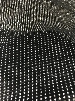 

french net lace fabric with glitter L-81413 for party dress special African net lace fabric