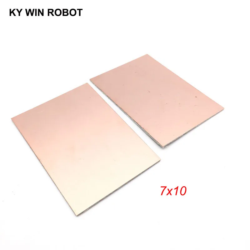 2 шт. FR4 PCB 7x10 см 7*10 двухсторонняя медная плакированная пластина DIY PCB комплект ламинированная печатная плата