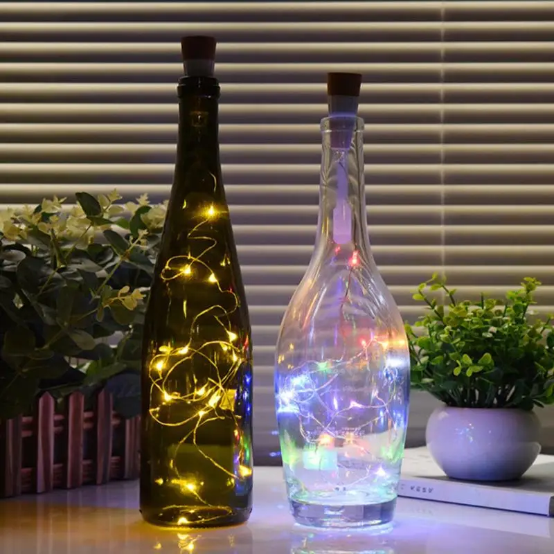 

Bar/home Decoration Rechargeable Bottle Cork USB String Lights Fairy Plastic