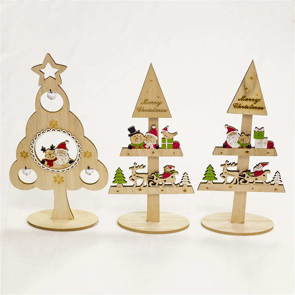 Креативные Игрушки Подарки спрос среди детей домашний декор из дерева украшения Мини рабочего стола рождественские украшения стол Рождественская елка вечерние поставки