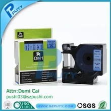 Прямая с фабрики низкая стоимость D1 53716 24 мм черный на голубом лента Dymo картридж