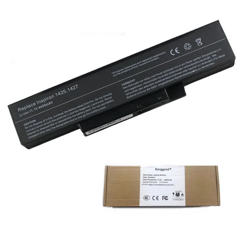 

New 4400mAh for Dell Inspiron 1425 1427 1428 Laptop Battery for LENOVO E42 E42G E42L K42 for Compal EL80 EL81 FL90 FL91 Bateria