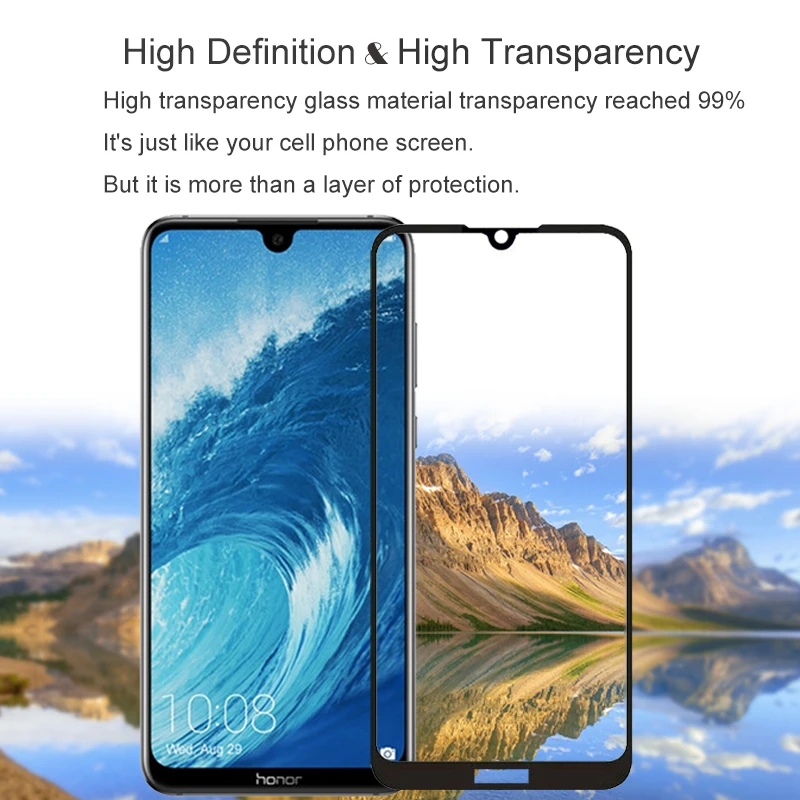 Защитное стекло закаленное для Huawei Y5 2019 5 71 Дюйма 9H y5 AMN LX9 LX1 2 шт.|Защитные стёкла и