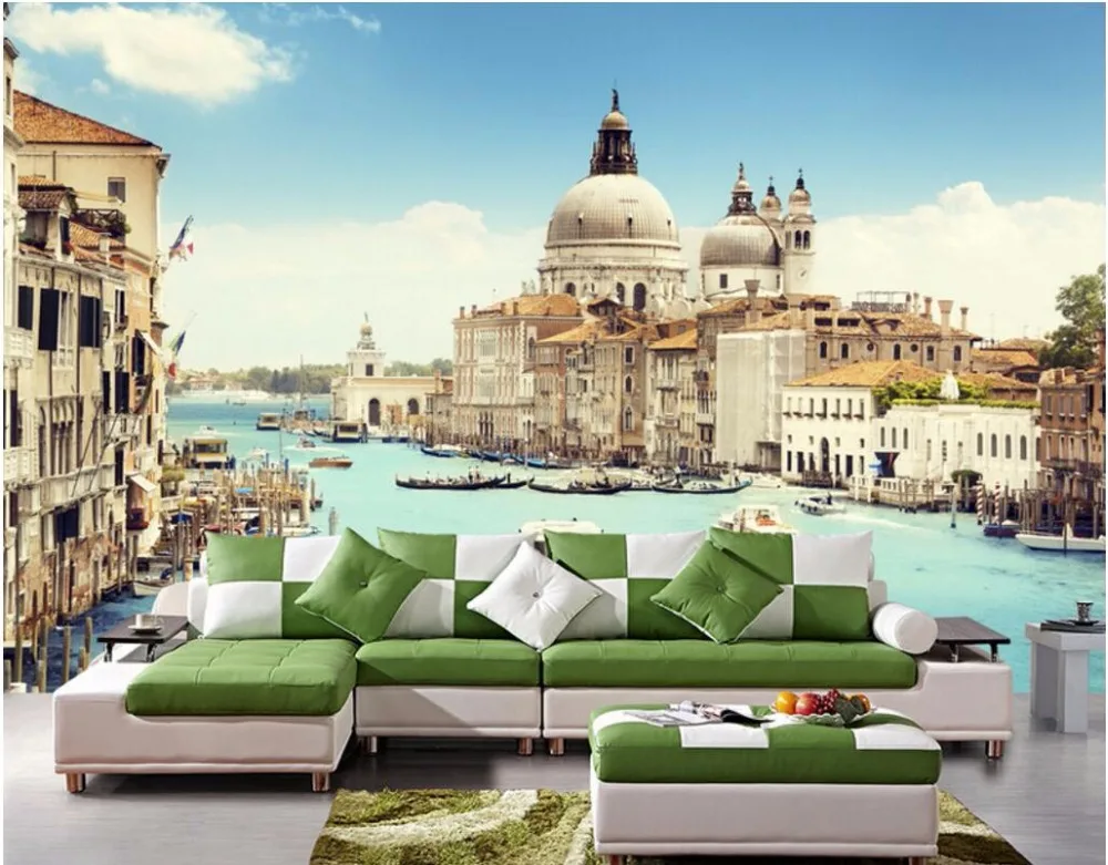 3d wallpaper custom mural photo Italy Venice water city room decoration
