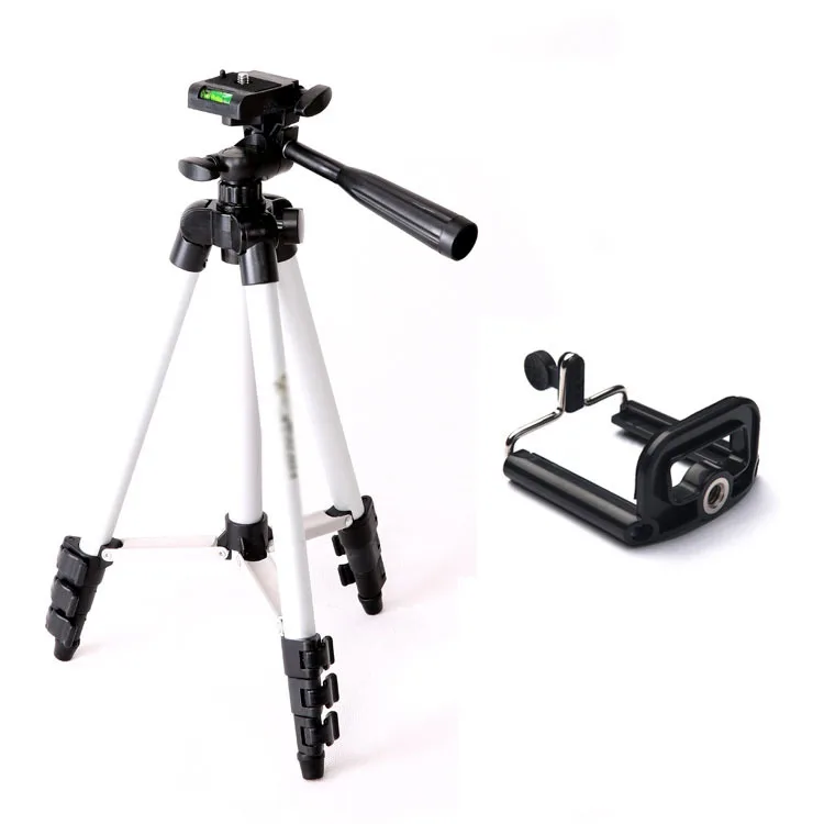 New 3 Sections Metal Portable Extendable Tripod Flashlight Base Mount