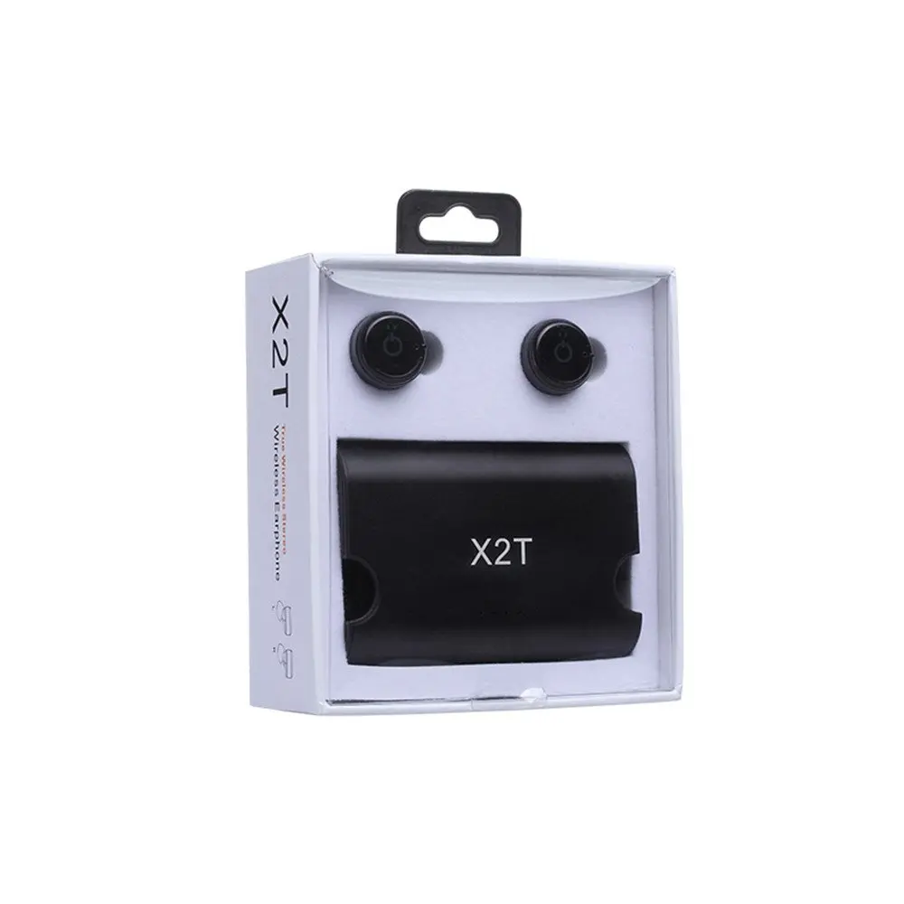 SAGO True In-Ear Беспроводные спортивные наушники TWS X2T мини наушники bluetooth гарнитура с микрофоном power bank для iphone 8/plus/huawei