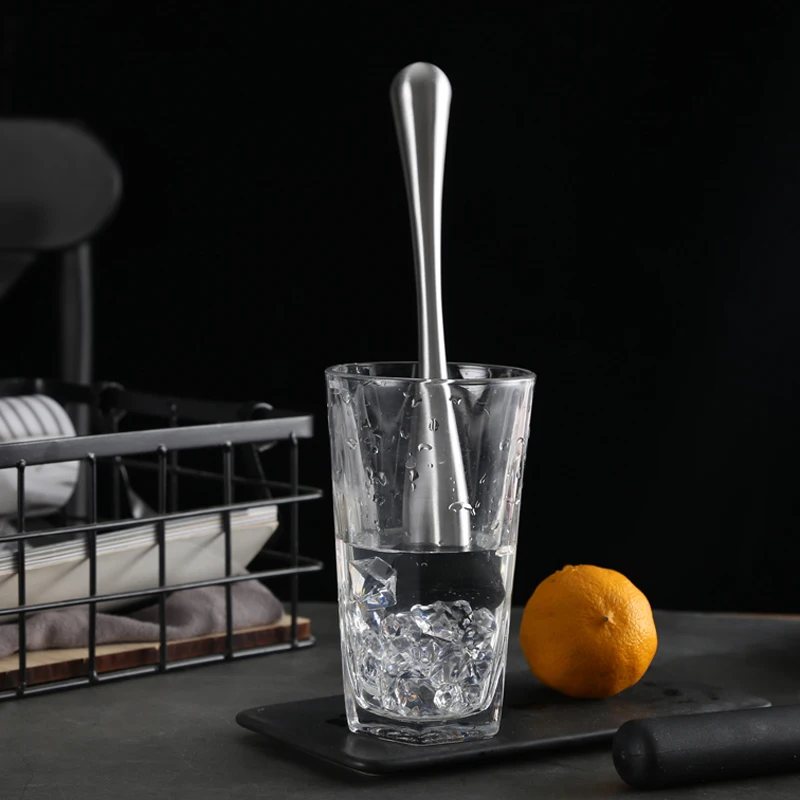 Professional Drink Muddlers Stainless Steel Cocktail Mojito Mint Muddle Mixer Crushed Ice DIY Home Bar Tools Barware (3)