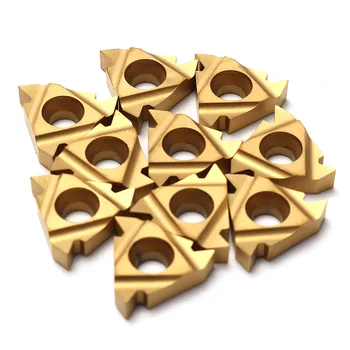 

10 Pcs 16IR AG60 Carbide Inserts Durable Lathe CNC Threading Cutting Turning Tool CLH@8