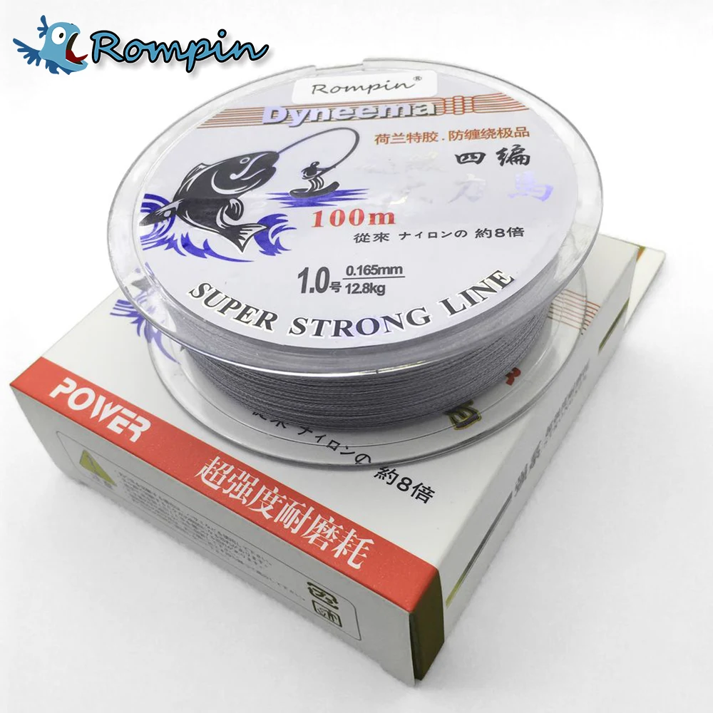 Rompin PE fishing line 100m Multifilament PE Braided Fishing Line Carp