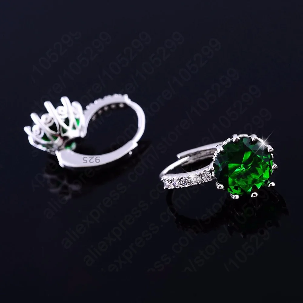 JEXXI Luxury Colorful Best Genuine 925 Sterling Silver Jewelry AAA Cubic Zirconia CZ Earrings Women Part Accessories Gift - Image 3