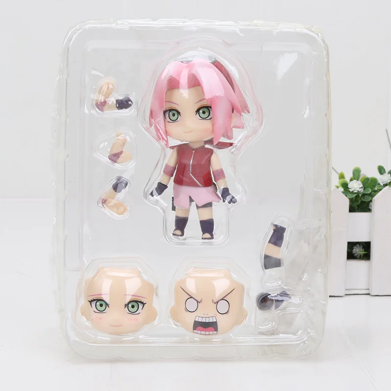 Uzumaki Naruto Gals Sakura Haruno бикини Nendoroid Naruto Shippuden Sakura Haruno 833 ПВХ фигурка Коллекционная модель игрушки - Цвет: 10cm 833 no box