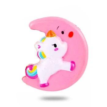 

Vitoki Squeeze Toy Cute Moon Horse Scented Cream Slow Rising Squeeze Decompression Antistress Toy Mini Wall Windows Decoration