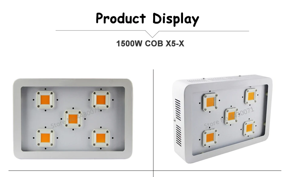 X5 COB 1500W светодиодный светильник для выращивания, полный спектр УФ и ИК 380-680nm для комнатных теплиц, гидропоника, Медицинская Лампа для выращивания растений