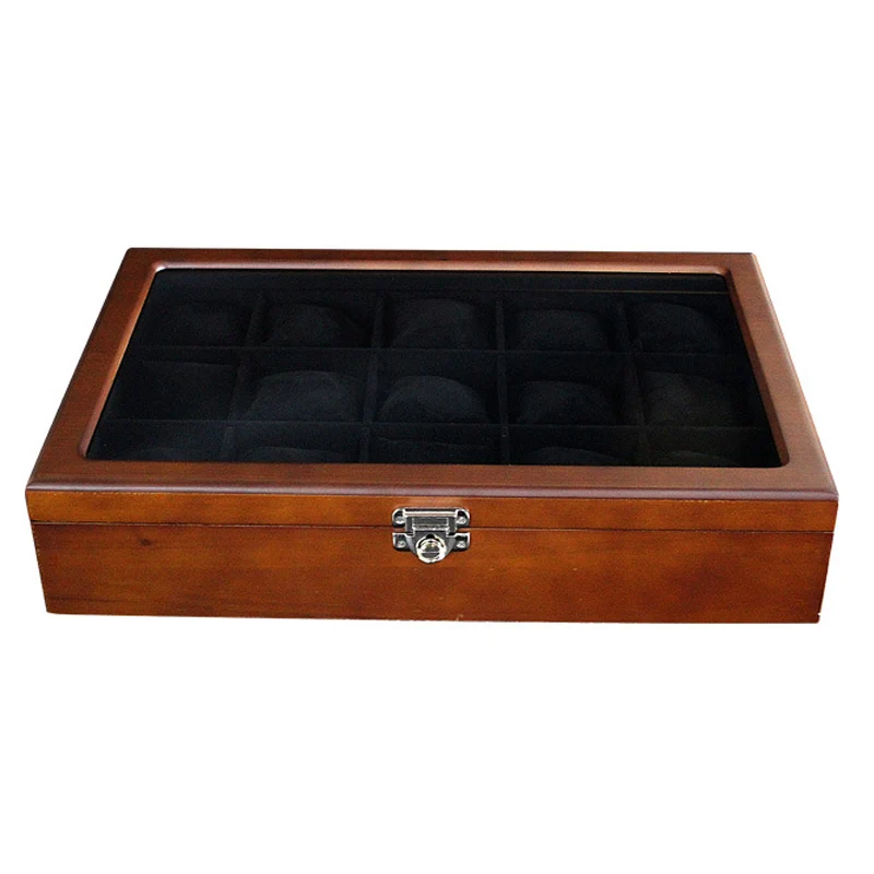 

Luxury 15 Grids Handmade Wood Watch Box Wood Clock Box Watch Case Time Box for Watch Holding