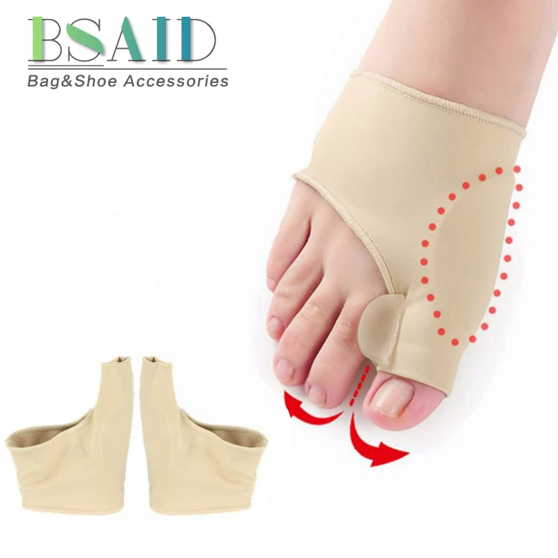 

BSAID 1 Pair Toes Brace Big Toe Straightener Corrector Forefoot Insoles For Shoes Woman Protect Foot Elastic Foot Sleeve Inserts