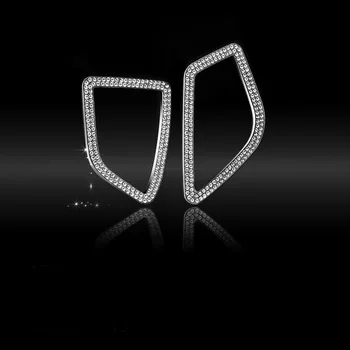 

2x Silver Gold Alloy Diamond Style Air Outlet Cover Trim For BMW 4 Series F32 F33 F36 14-17 & 3 Series F30 F31 GT F34 13-17