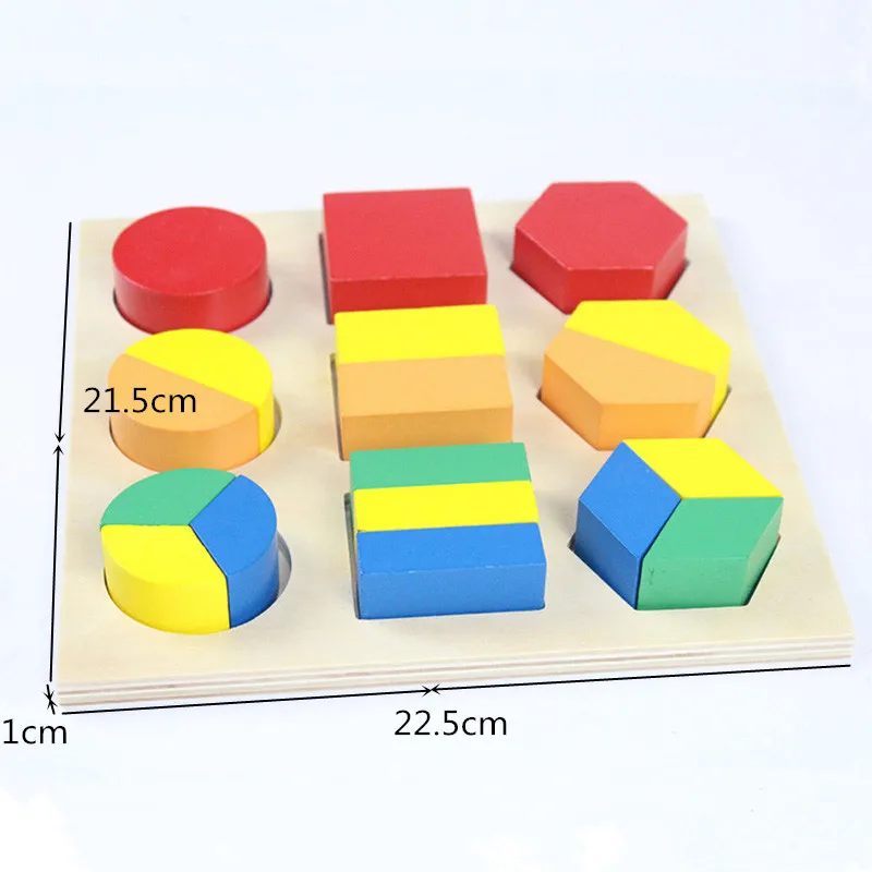 Детская игрушка Монтессори деревянная фракция экшн-Доска форма головоломка игрушка для дошкольного раннего обучения Детские игрушки Brinquedos Juguetes