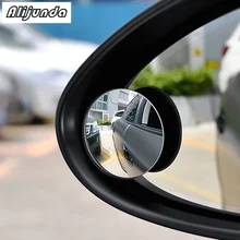 2 шт 360 градусов бескаркасное небольшое круглое зеркало заднего вида слепое точечное стекло зеркало для Porsche 911 918/Cayenne/Macan S/Panamer