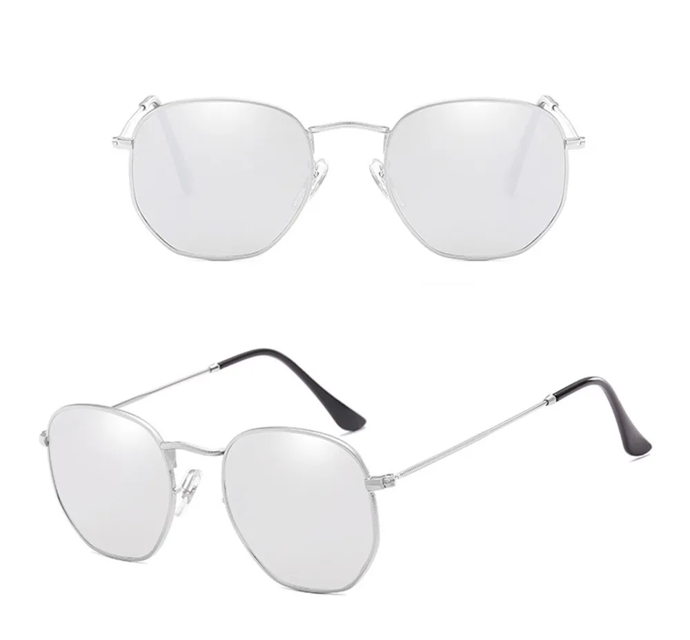 Мужские и женские квадратные винтажные зеркальные солнцезащитные очки спортивные очки для занятий на открытом воздухе бескаркасные полезные фантастические очки 6,3