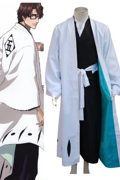 Bleach 5 й дивизион капитан эйзен сусуке Косплей Костюм|cosplay costume|bleach cosplay costumescaptain