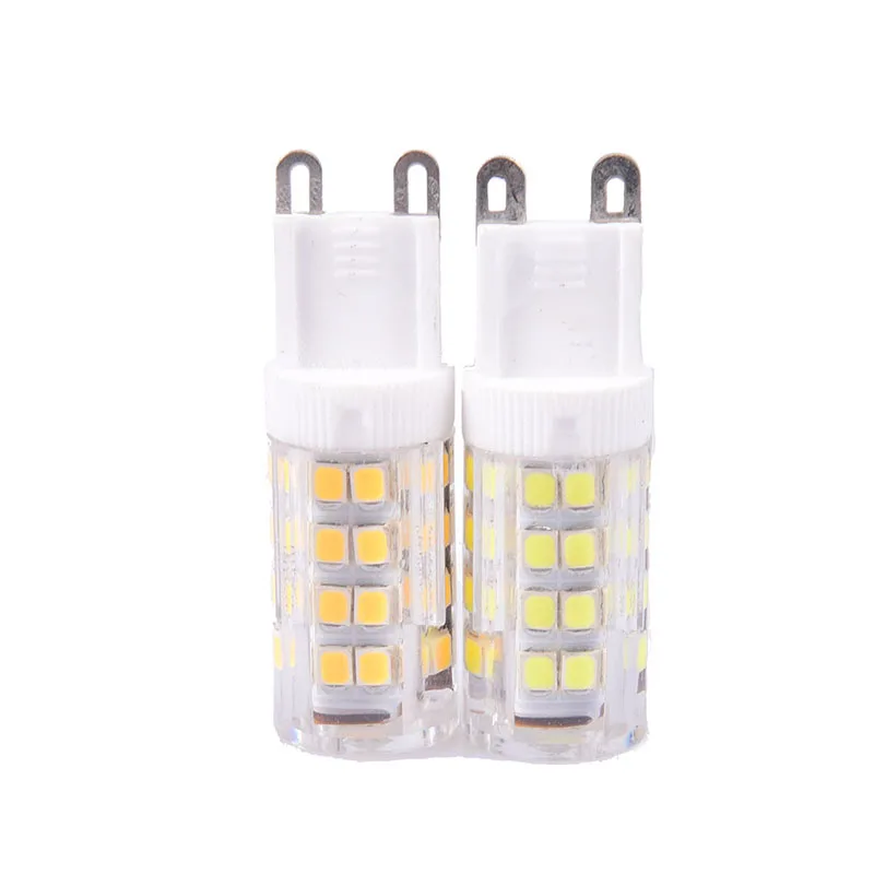 Кукуруза лампа Светодиодный прожектор заменить галогенные люстра теплый белый/белый G9 светодиодный лампы переменного тока 200-240 В 2835 SMD 5 Вт