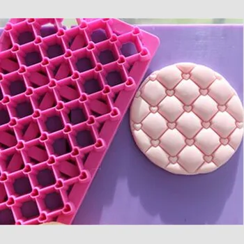 

Hot Sale Fondant Cake Cookie Stamper Love Heart Shape Plastic Cookie Biscuit Press Printing Molds With Handle Cookie Tools