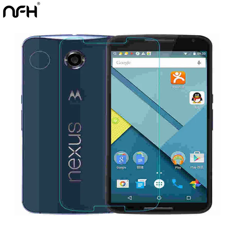 9H Hardness 0.2MM Thickness Glass Shatterproof Tempered Screen Protection for Motorola google Nexus 6 with Clean Tools |
