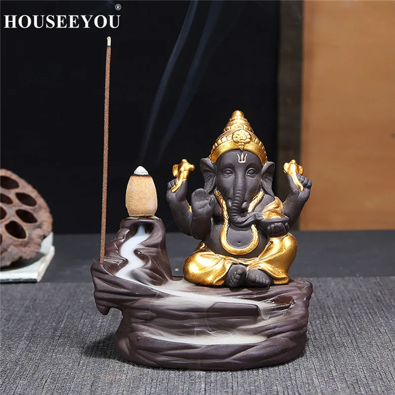 Elephant-God-Ganesha-Backflow-Incense-Burner-India-Censer-Holder-Gifts-Meditation-Ornaments-Home-Office-Decoration-Crafts