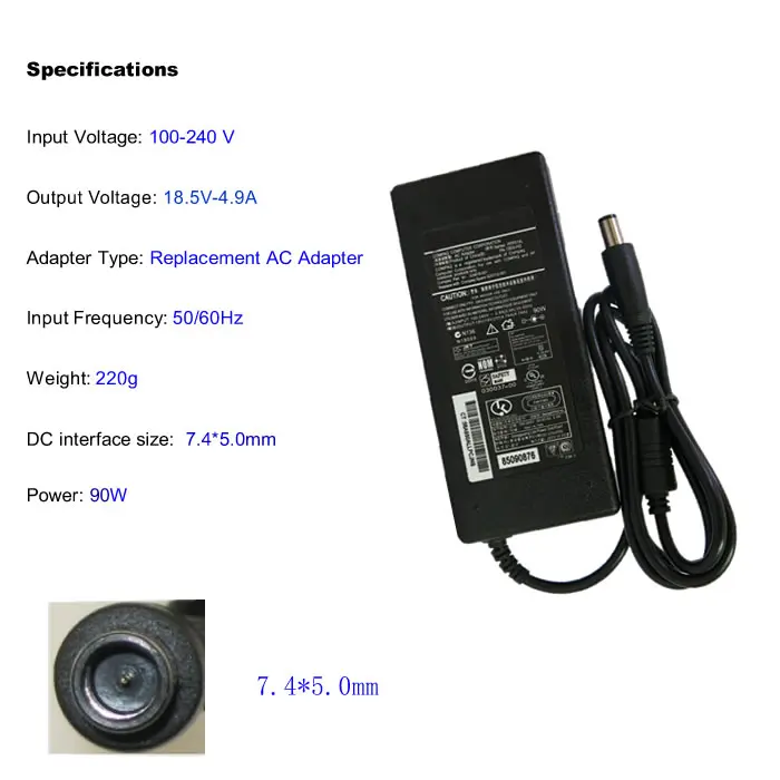 Замена JIGU для HP 18 5 V 4.9A nc6400 NX6320 EliteBook 2530p 8440p|for hp|18.5v |