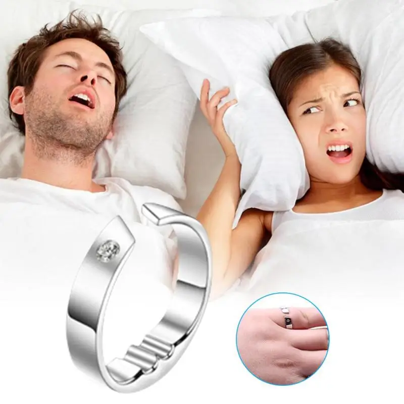 5 Sizes Anti Snore Ring Therapy Acupressure Treatment Snore Stopper Against Snoring