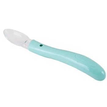 

Fashion Kitchen Utensil Baby Spoons Silicone Soft Head Cartoon Eating Practical Soup Spoon