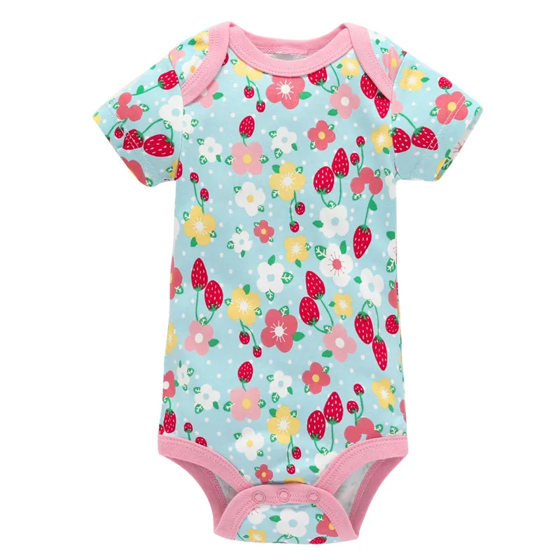 0 12M Newborn Girls Rompers Toddler Clothing Cotton Romper Summer