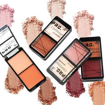 

ZD 4pcs Pro Contour Highlighter Powder Bronzer Palette Colorful Iluminador Maquiagem Natural Face Makeup 8.5gx4pcs F2136