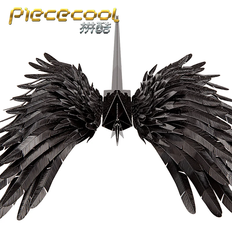 Pieccool P098-GK счастливый кран черный и золотой 2 листа 3D Металлическая Модель для сборки головоломки подарок на день Святого Валентина
