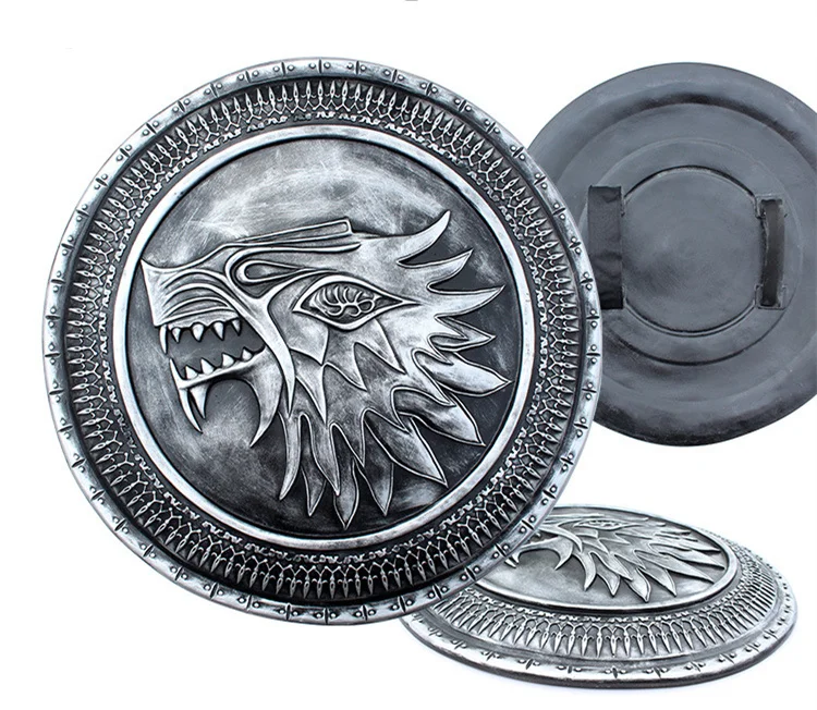 

[Best] Resin made 1:1 Scale 63cm Game of Thrones Stark Shield weapons model adult children cosplay toy collection gift