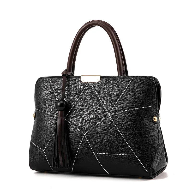 2017 Brand Design Female Bag Lady Bags Fashion Women Handbag Casual Shoulder Handbag Tassel Tote Embossed