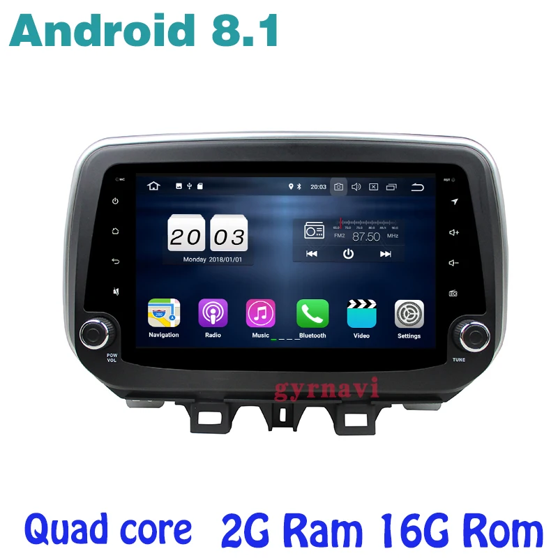 

Android 8.1 Quad core Car radio gps player for hyundai Tucson IX35 2018 2019 with 2g ram wifi 4G usb bluetooth mirror link