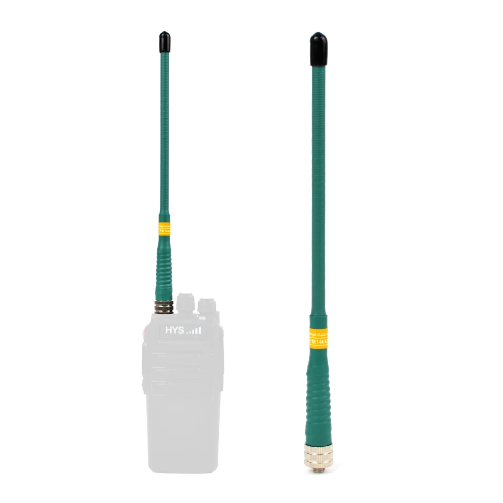 HYS SMA FEMALE Antenna Dual Band VHF/UHF 144/430MHz soft flexible Handheld Two Way Radio Walkie