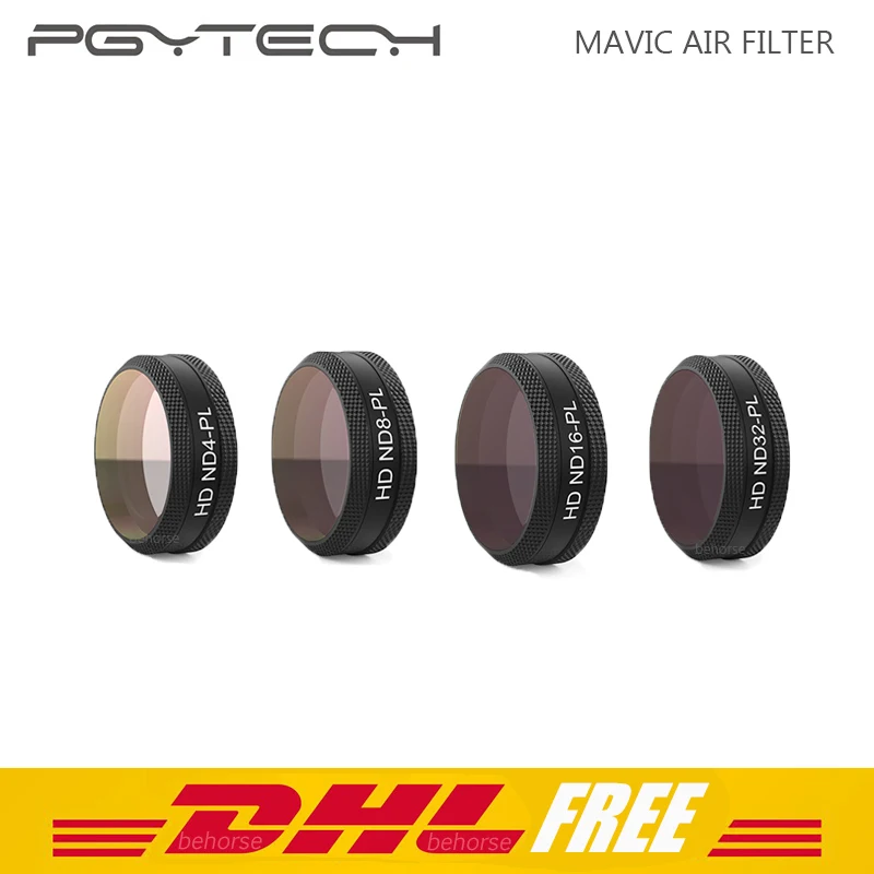 4 Pcs/Set PGYTECH Filter DJI Mavic Air Filter ND4-PL/ND8-PL/ND16-PL/ND32-PL for DJI Mavic Air Filter Accessories