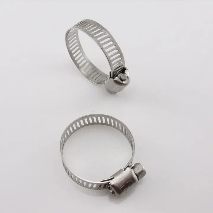 6mm 12mm 20pcs Screw Band Worm Drive Hose Clamps 304 Stainless Steel