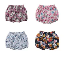 Прекрасный для маленьких девочек с цветочным принтом Короткие штаны новинка года для девочек сезон: весна–лето модные шорты 4 стиль Лидер продаж детей Короткие шорты
