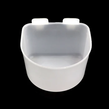 

10 pcs Quail Bird Waterer Cups Parrot Drinker Feeder White Bowls Pet Bird Drinking Fountain Birds Feeding Equipment