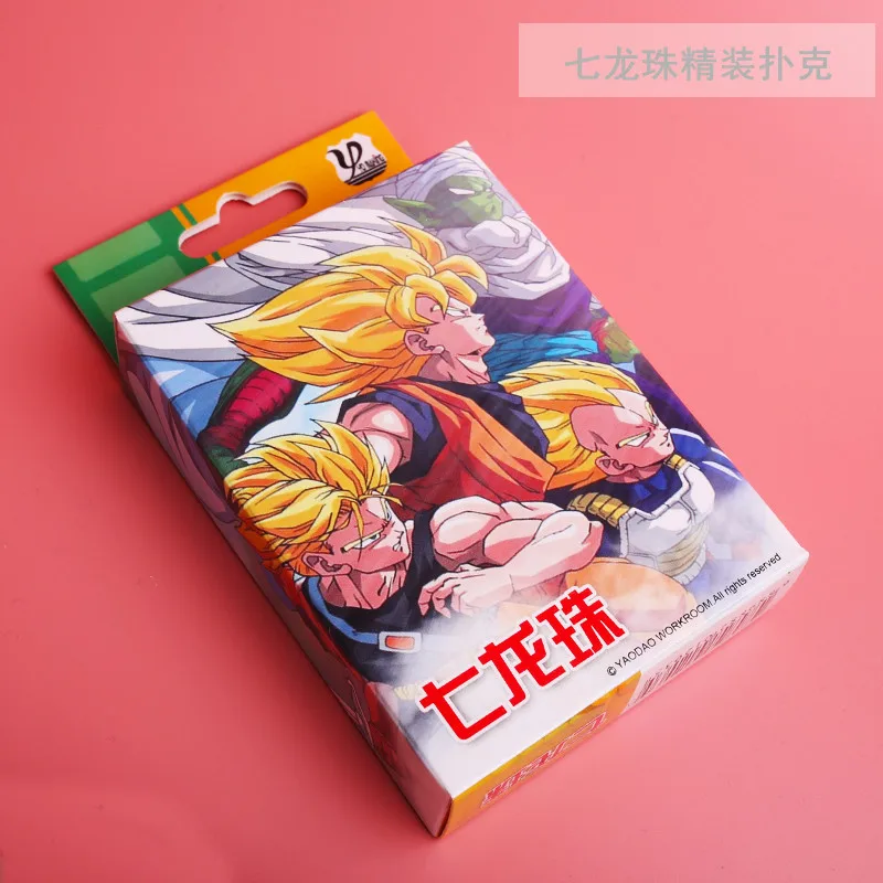 100 шт./лот аниме набор для покера в мультяшном стиле карты игрушки одна штука аниме «Наруто» «Fairy Tail», «Драконий жемчуг Косплей SAO карточки для настольных игр в твердом переплете покер