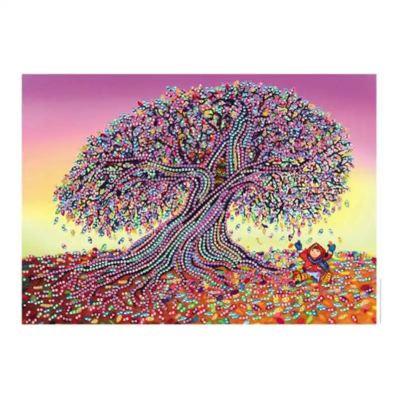 

Creative 30X40cm Special Shaped Diamond Painting DIY 5D Partial Drill Cross Stitch Living Room Natural Ecologic Canvas19APR10