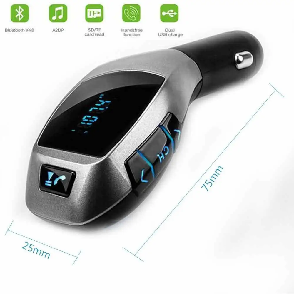 FM Transmitter support Bluetooth hands free MP3/WMA Wireless Car Kit